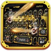 Golden Gun 🔫and Bullet Keyboard Theme 4.5