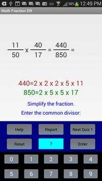 Math Fraction DR screenshot 3