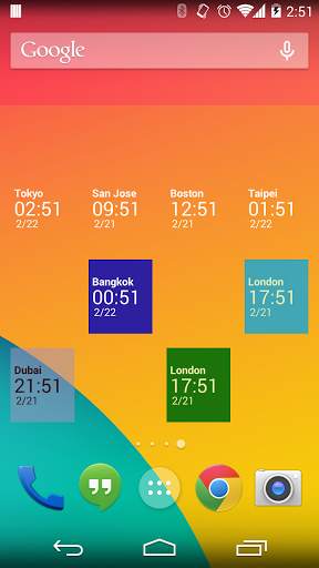 Simple World Clock Widget screenshot 1