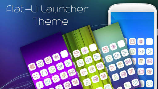 Flatli Mega Launcher Theme screenshot 3