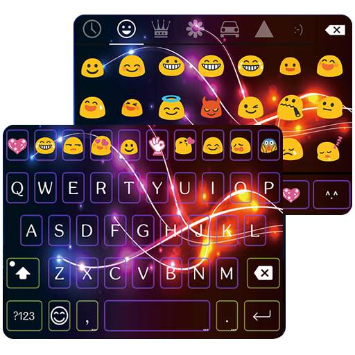 Neon Electric Emoji Keyboard 1.8.5