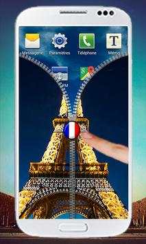 Paris Zipper Screen Lock 4 تصوير الشاشة