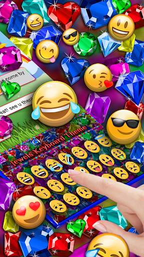 Jewels Keyboard Theme स्क्रीनशॉट 3