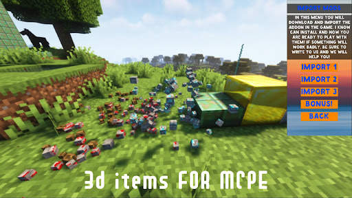 3d Items Mod for Minecraft PE screenshot 3