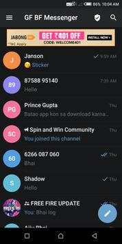 GF BF Messenger screenshot 2