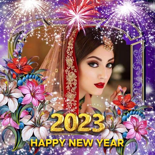 2023 New year photo frame screenshot 1