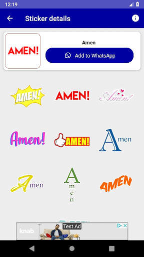 Christian WAStickerApp - Bible screenshot 1