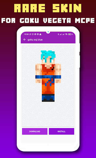 Skins Goku Vegeta Minecraft PE screenshot 4
