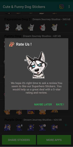Best Cute & Funny Dogs Stickers For Whatsapp 🐶 screenshot 6