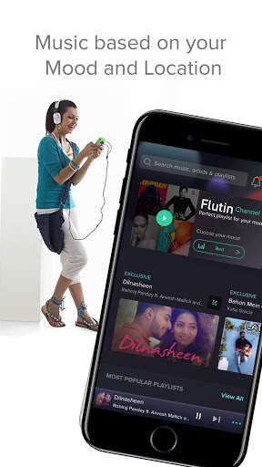 Flutin - smart music playlists screenshot 1
