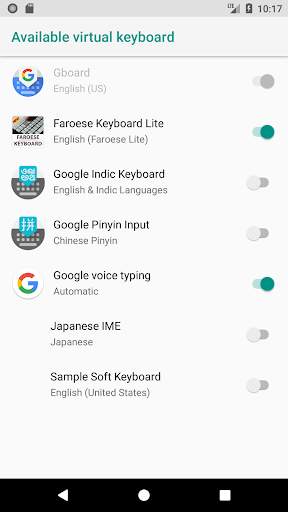 Faroese Keyboard Lite screenshot 2