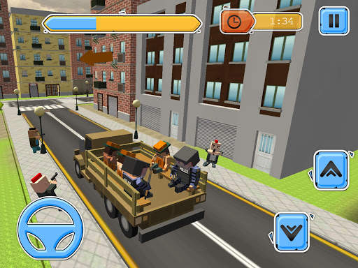 Blocky Vegas Crime Simulator:Prisoner Survival Bus screenshot 11