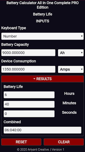 Battery Calculator All in One Complete PRO Edition screenshot 3
