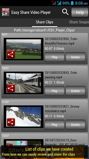 EasyShare Video Player screenshot 1