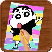 How to Drawing :Shinchan 1.100