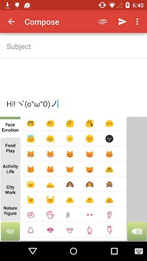 Emoticon Keyboard (with Emoji) स्क्रीनशॉट 3
