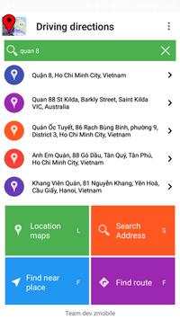driving directions screenshot 2