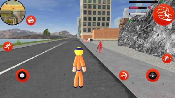 Stick Ninja Rope Hero Ninja Gangstar Crime Fight screenshot 3