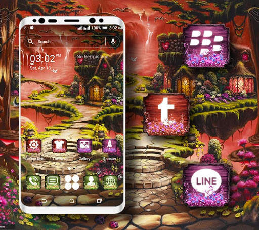 Wonderland Forest Launcher Theme screenshot 1