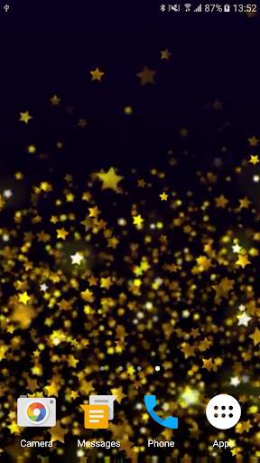 Gold Stars Live Wallpaper screenshot 2