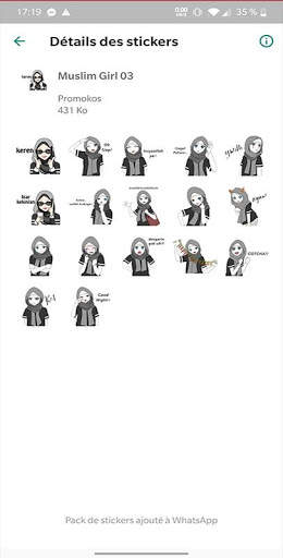 Stickers Hijab Muslim WASticker for WhatsApp screenshot 3