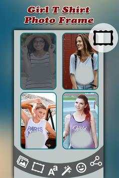 Girl T-Shirt Photo Frame screenshot 1