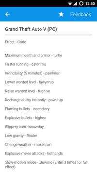 Game Cheats screenshot 2