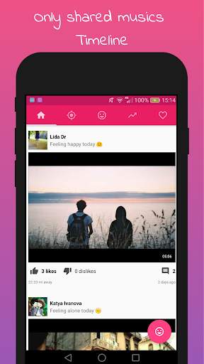 Mood Music - Feel/Share/Listen Musics on your mood screenshot 1