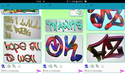 Lota — 3D Text Stickmoji messenger (Beta) screenshot 3