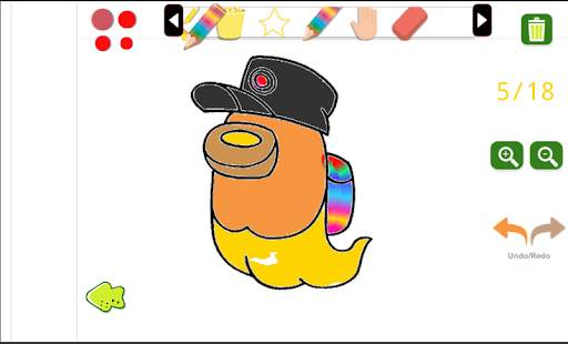 Coloring Among Us screenshot 4