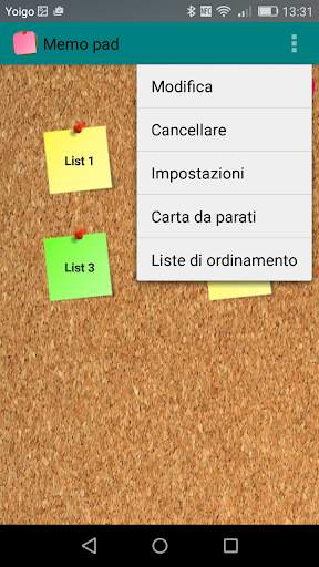 Memo pad screenshot 2