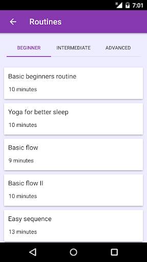 Yoga workout - Free yoga videos and workouts screenshot 2