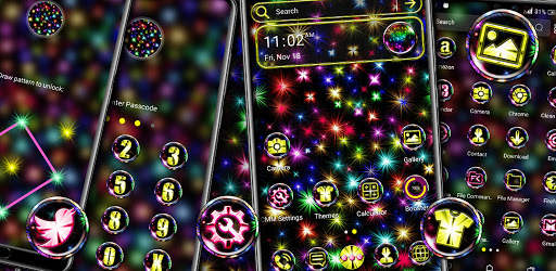 Shine Fireworks Launcher Theme screenshot 8