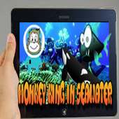 Monkey King in seawater logo