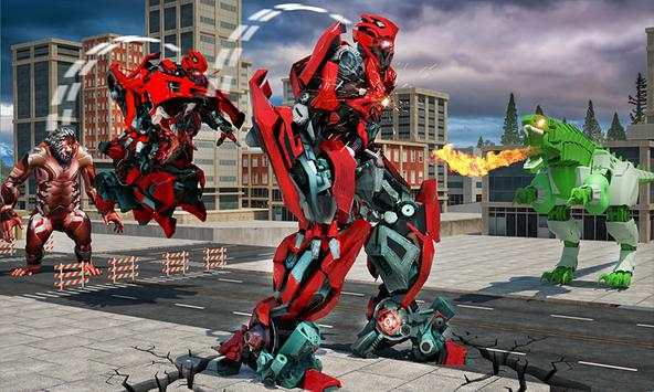 Wild Gorilla Transforming Robot: Dino Hunting Game screenshot 8