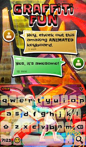 Graffiti Fun Animated Keyboard screenshot 3