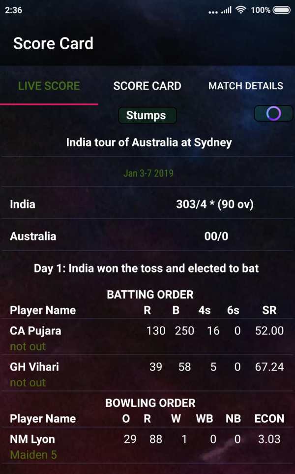 Cricket Information (Schedules, Scores and Info.) screenshot 6