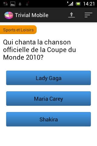 Trivia mobile screenshot 1
