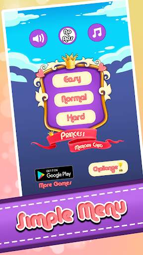 Princess Memory Card Game screenshot 1