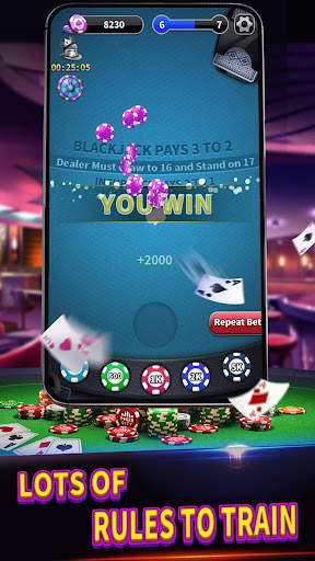 BlackJack 21 lite offline game screenshot 4