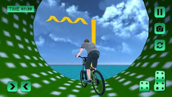 Bmx Cycle Rider Rooftop Freestyle Stunts Racing 3D screenshot 2
