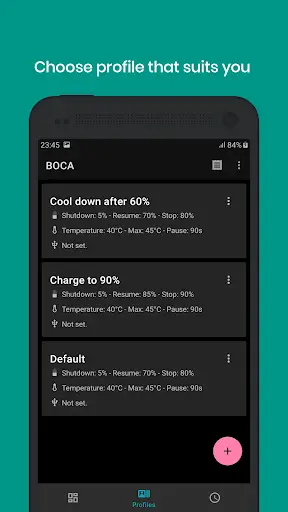 BOCA - Battery Optimized Charging App screenshot 2