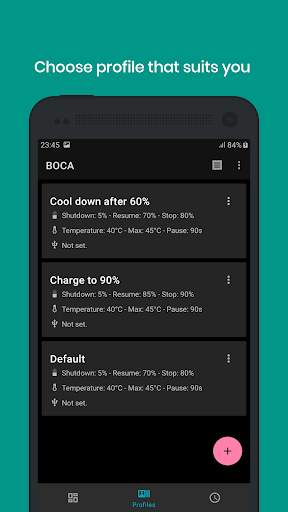 BOCA - Battery Optimized Charging App screenshot 2