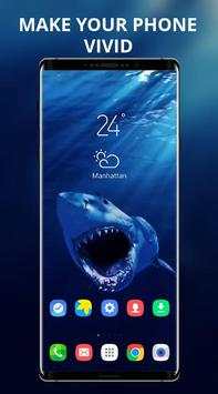 Dangerous shark catching up live wallpaper screenshot 1