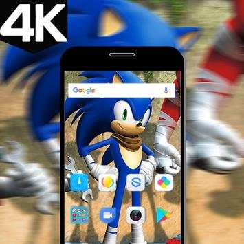 4k Blue Hedgehog Wallpaper New screenshot 1