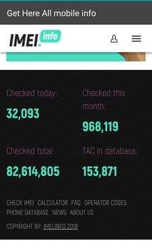 Mobile information*imei* screenshot 4