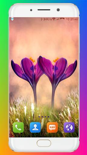 Purple Flower Wallpaper screenshot 2