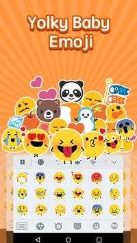 Emoji Keyboard：Yolky Baby screenshot 2