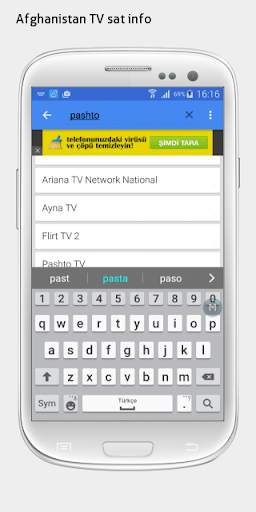 Afghanistan TV sat info screenshot 2