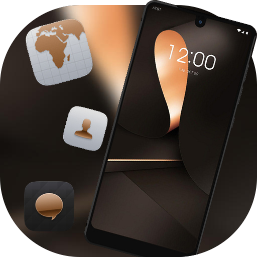 Elegant business black bright theme Find X icon